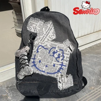  Sanrio Hello Kitty раница аниме студент училище чанта момиче висок капацитет чанти Bookbag лаптоп раници пътуване къмпинг раница