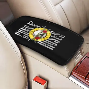  Кола подлакътник Cover Мат Guns N Roses дишаща централна конзола Cover Pad Movie Storage Box Cover Авто интериорни аксесоари