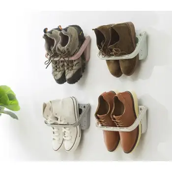  Сгъваема сгъваема обувка Организатор Rack Висящо пространство за съхранение Saver Закачалка за обувки