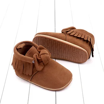  Есен новородено бебе момичета топли ботуши мека подметка пискюл лък нехлъзгащи първи проходилка обувки малко дете детски обувки за есен зима
