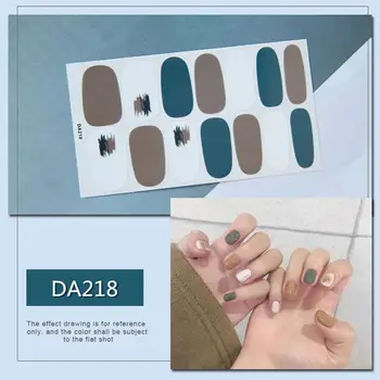  Пълно покритие самозалепващи нокти стикери мода лак за нокти маникюр декорация ленти за нокти нокти стикер набор нокти аксесоари