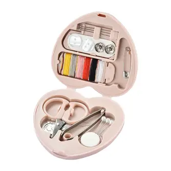  Portable Travel Mini Шевни комплекти Бутони Щифтове Кутии за съхранение Ръчно изработени DIY шевни инструменти ножица напръстник игла нишки кутия комплект