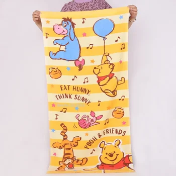  Disney карикатура памук кърпа за баня детска плажна кърпа лято Мики Маус Мини Стич Winnie Boy момиче подарък за рожден ден