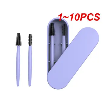 1~10PCS Силиконова четка за мигли за многократна употреба Гребен за вежди четка комплект спирала пръчки за очи Инструмент за удължаване на мигли за очи Професионална красота